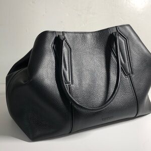 Aquatalia Italian Leather Large Black Bag NNT